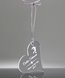 Picture of Engraved Acrylic Tree Ornament - Heart Shape