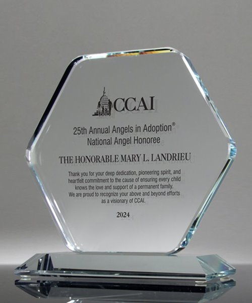 Picture of Starfire Crystal Hexagon Trophy