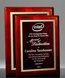 Picture of Gloss Rosewood Designer Plaque - Red Marble Mist