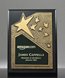 Picture of Recognition Star Gold Matte-Black Plaque