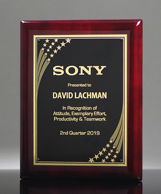 Superstar Plaque | Edco Awards