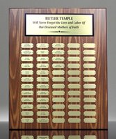 Picture of Monthly Recognition 60-Plate Walnut Award Plaque