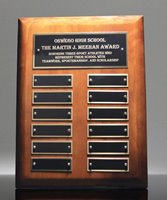 Picture of High Gloss Walnut 12-Plate Perpetual Plaque