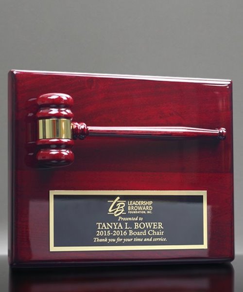 Picture of Rosewood Gavel Plaque