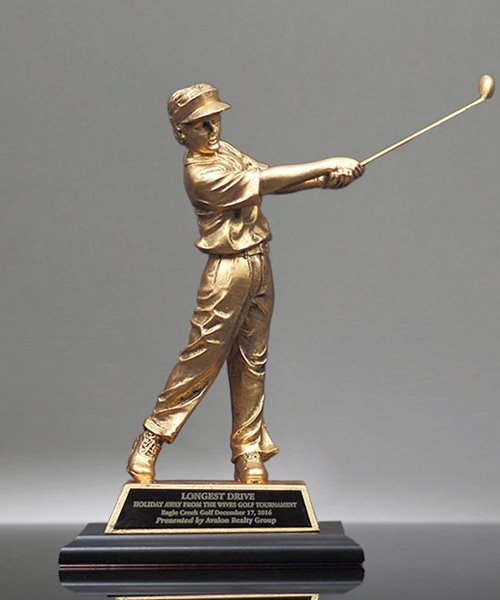 Picture of Golden Golf Swing Award Sculpture