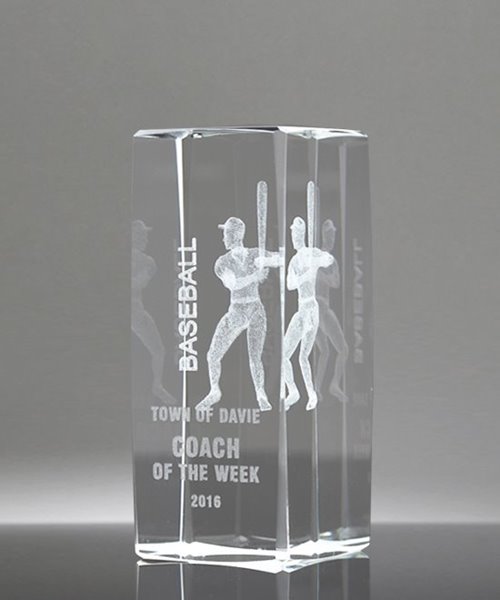 Picture of Collegiate Series Baseball 3D Crystal Trophy