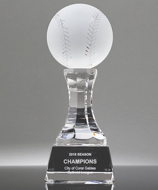 Crystal Baseball Tower | Edco Awards