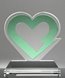Picture of Custom Crystal Lightning Bolt Heart Award
