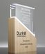 Picture of Harmony Peak - Crystal & Wood Block Award