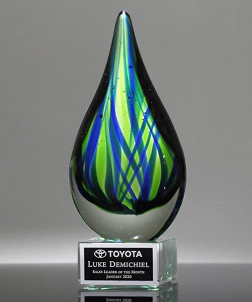 Picture of Contemporary Art Glass Trophy