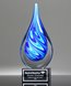 Picture of Royal Art Glass Flame Award - Black Base
