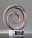 Picture of Spiral Cascade Art Glass Award - Clear Base