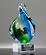 Picture of Symphony Twist Art Glass Award - Clear Base