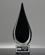 Picture of Black Flare Art Glass Award - Black Base