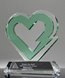 Picture of Custom Crystal Lightning Bolt Heart Award