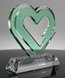Picture of Custom Crystal Lightning Bolt Heart Award