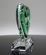 Picture of Custom Crystal Lightning Bolt Heart Award