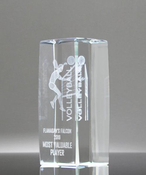 Picture of Collegiate Series Volleyball 3D Crystal Trophy