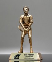 Picture of Golden Tennis Court Master Trophy - Male