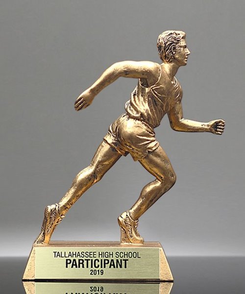 Picture of Golden Track Award Sculpture  - Male