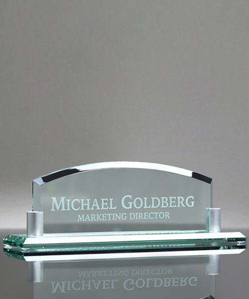 Picture of Jade Crystal Desktop Name Plate