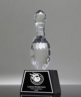 Picture of Classic Bowling Pin Crystal Award