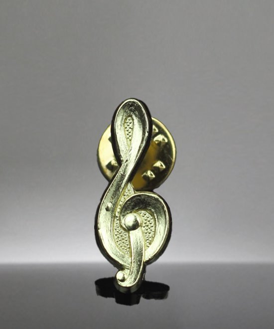 Music Chenille Pin - Music Clef | Edco Awards