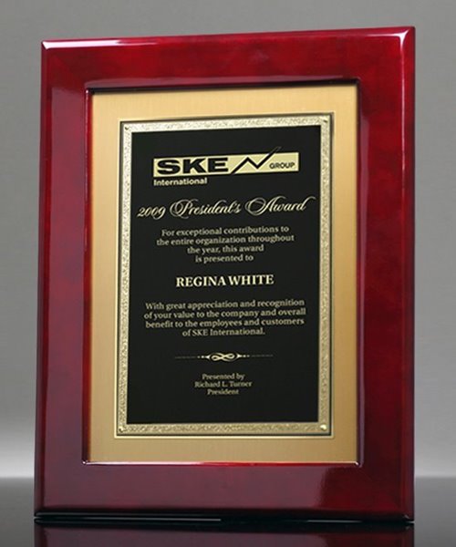 Picture of Iconic Rosewood Plaque Frame