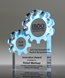 Picture of Connected Gears Acrylic Block Trophy