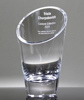 Picture of Luminous Crystal Slanted Vase