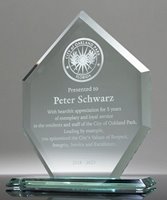 Picture of Classic Jade Glass Diamond Award