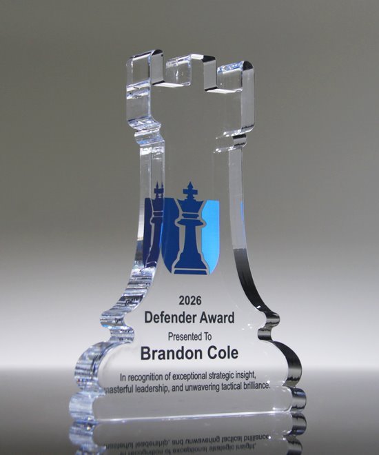 Chess Rook Paperweight Award | Chess Trophy | Edco Awards