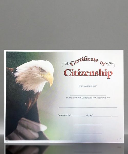 Picture of Certificate of Citizenship