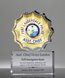Picture of Acrylic Police Badge Trophy - Gold