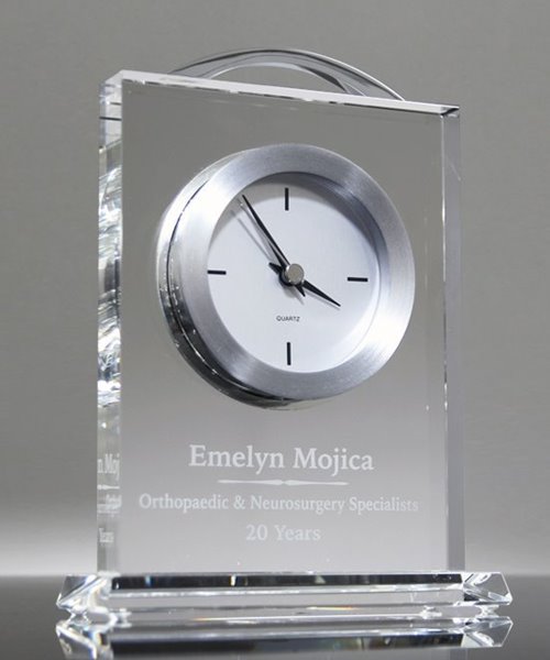Picture of Eternity Crystal Desk Clock Award