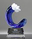 Picture of Blue Wave Art Glass Award