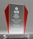 Picture of Newbury Red Starfire Glass Award