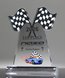 Picture of Checkered Flags Acrylic Award - UV Printed