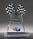 Picture of Checkered Flags Acrylic Award - UV Printed