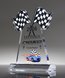 Picture of Checkered Flags Acrylic Award - UV Printed