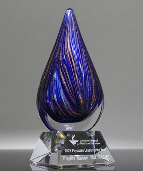 Picture of Sapphire Eminence Art Glass Award