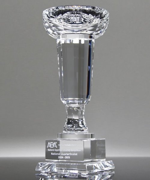 Picture of Optic Crystal Trophy Cup Award - Medium Size