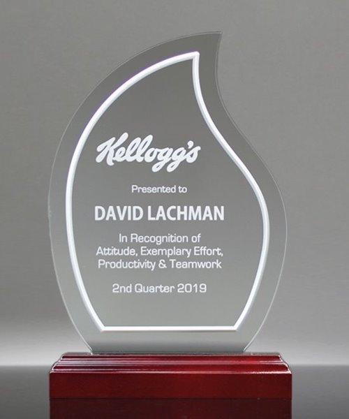 Picture of Contour Flame Acrylic Award