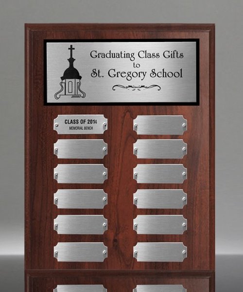 Picture of Classic 12-Plate Cherry Perpetual Silver Plaque