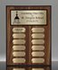 Picture of Classic 12-Plate Black Walnut Perpetual Gold Plaque