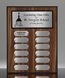 Picture of Classic 12-Plate Black Walnut Perpetual Silver Plaque