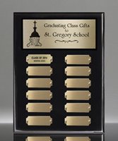 Picture of Classic 12-Plate Black Piano Perpetual Gold Plaque