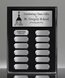 Picture of Classic 12-Plate Black Piano Perpetual Silver Plaque