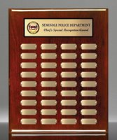 Picture of Special Recognition 36-Plate Rosewood Piano Perpetual Plaque