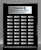 Picture of Special Recognition 36-Plate Piano Black Perpetual Plaque